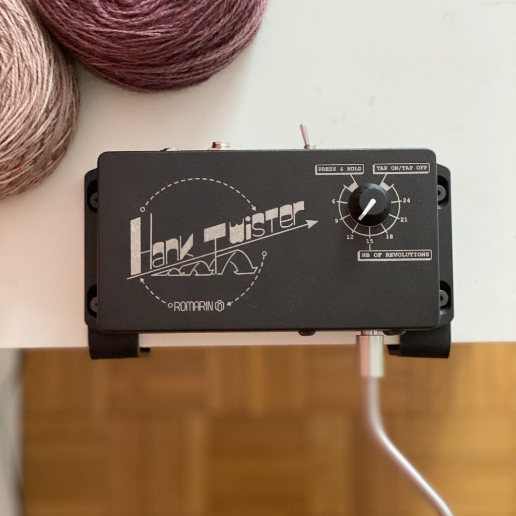 The HankTwister Electric Yarn Hank Twister by Romarin